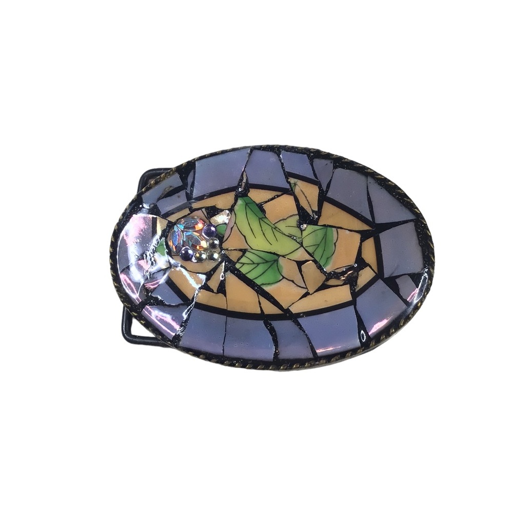 K.Dichter Designs Art Deco & Rhinestone Belt Buckle